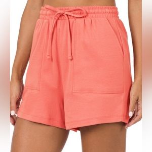 Cotton Comfort Shorts - Coral Pink